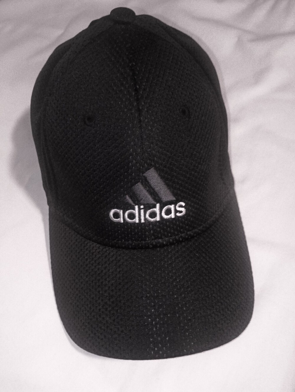 🔥 Adidas Black Zags A-Flex Stretch Fit Hat - Size S/M